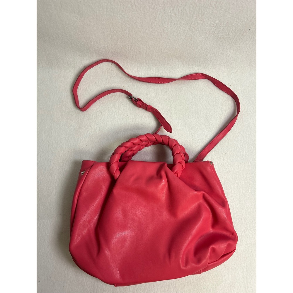 Barbiecore Coquette Unknown Women OS Pink Braided Handle Satchel Crossbody Bag